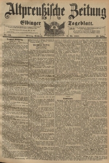 Altpreussische Zeitung, Nr. 112 Mittwoch 13 Mai 1896, 48. Jahrgang