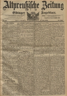 Altpreussische Zeitung, Nr. 114 Sonnabend 16 Mai 1896, 48. Jahrgang