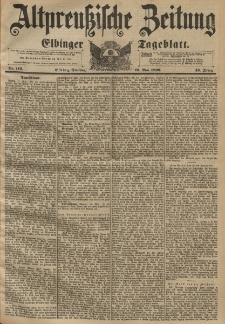 Altpreussische Zeitung, Nr. 116 Dienstag 19 Mai 1896, 48. Jahrgang