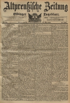 Altpreussische Zeitung, Nr. 119 Freitag 22 Mai 1896, 48. Jahrgang