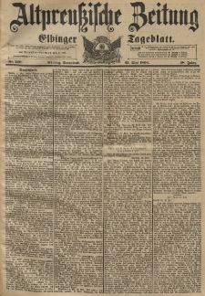 Altpreussische Zeitung, Nr. 120 Sonnabend 23 Mai 1896, 48. Jahrgang