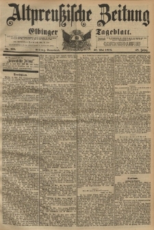 Altpreussische Zeitung, Nr. 125 Sonnabend 30 Mai 1896, 48. Jahrgang
