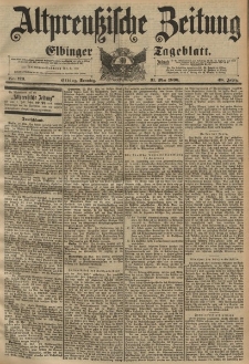 Altpreussische Zeitung, Nr. 126 Sonntag 31 Mai 1896, 48. Jahrgang