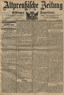 Altpreussische Zeitung, Nr. 133 Dienstag 9 Juni 1896, 48. Jahrgang