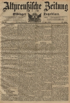 Altpreussische Zeitung, Nr. 137 Sonnabend 13 Juni 1896, 48. Jahrgang