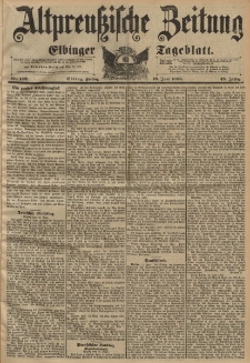 Altpreussische Zeitung, Nr. 142 Freitag 19 Juni 1896, 48. Jahrgang