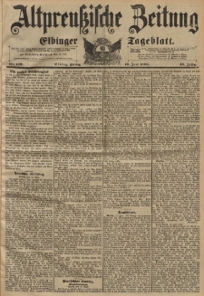 Altpreussische Zeitung, Nr. 142 Freitag 19 Juni 1896, 48. Jahrgang