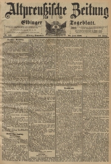 Altpreussische Zeitung, Nr. 143 Sonnabend 20 Juni 1896, 48. Jahrgang
