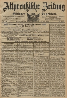 Altpreussische Zeitung, Nr. 146 Mittwoch 24 Juni 1896, 48. Jahrgang