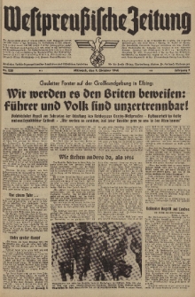 Westpreussische Zeitung, Nr. 238 Mittwoch 9 Oktober 1940, 9. Jahrgang