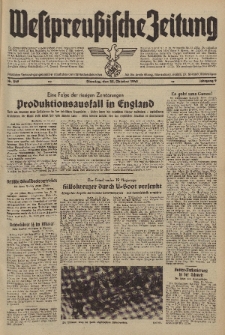 Westpreussische Zeitung, Nr. 249 Dienstag 22 Oktober 1940, 9. Jahrgang
