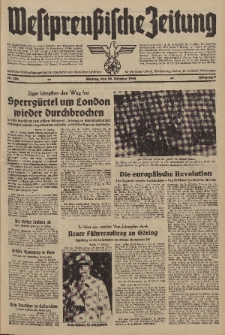 Westpreussische Zeitung, Nr. 254 Montag 28 Oktober 1940, 9. Jahrgang