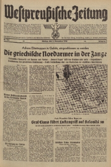 Westpreussische Zeitung, Nr. 260 Montag 4 November 1940, 9. Jahrgang
