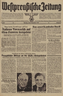 Westpreussische Zeitung, Nr. 261 Dienstag 5 November 1940, 9. Jahrgang